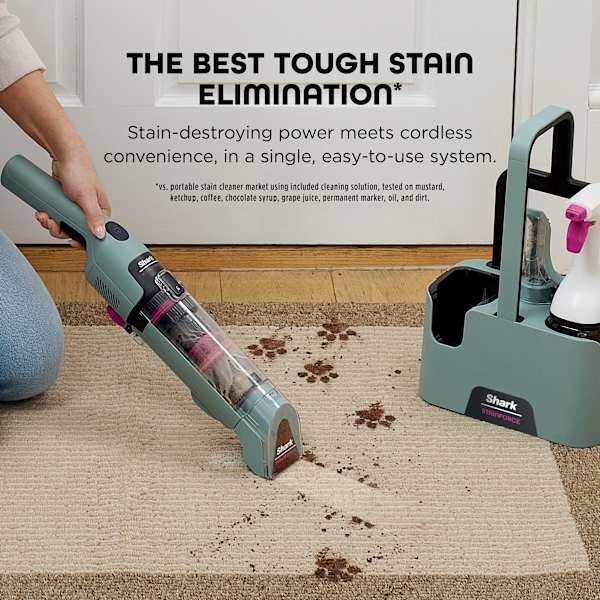 Shark® StainForce™ Cordless Spot & Stain Cleaner with Storage Caddy & Crevice Tool