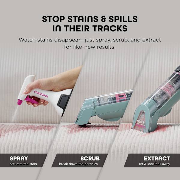 Shark® StainForce™ Cordless Spot & Stain Cleaner with Storage Caddy & Crevice Tool